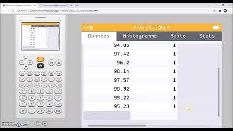 comment calculer une moyenne et un écart type avec la calculatrice numworks
