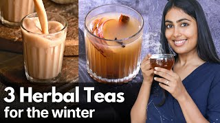 Video thumbnail of "3 हर्बल चाय रेसिपी - अच्छी स्वास्थ्य के लिए | 3 Herbal Tea Recipes for Morning or Evening"