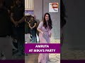 #amrutafadnavis Attends Mika Singh #diwali Party in Pink Lehenga | #bollywood  #entertainment