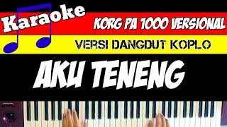 AKU TENANG - KARAOKE DANGDUT KOPLO  -( lirik & musik )