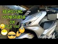 Removing windshield on pcx150