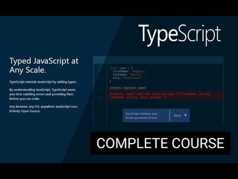 TypeScript Kursu | Yeni Başlayanlar İçin Typescript