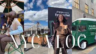 how I spent 48 hours in NYC | work trip, broadway, & content