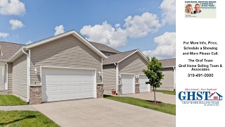 5913 Muirfield Drive Southwest #1, Cedar Rapids, IA Presented by The Graf Team.