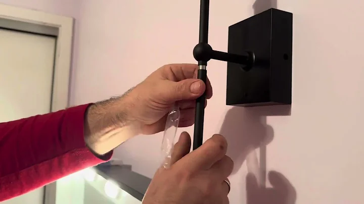 iThird Battery Operated Wall Sconces Set of 2 Black Rechargeable Wall Lights with 6000mAh Detachable