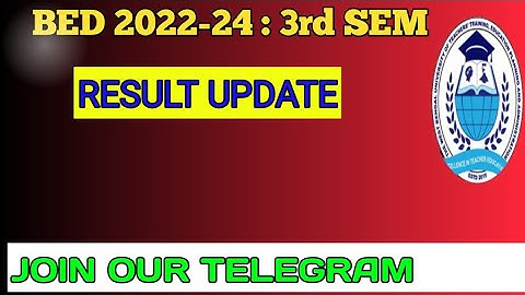 B.ed 3rd Sem result update / Bsaeu new update