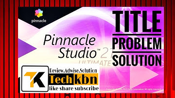 pinnacle studio 21 ultimate title problem solution  dfault title