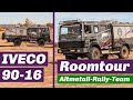 Roomtour Altmetall-Rally-Team: Selbstbau Expeditionsmobil aus Iveco 90-16 vom THW