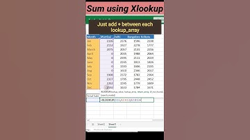Sum using Xlookup in Excel #excel