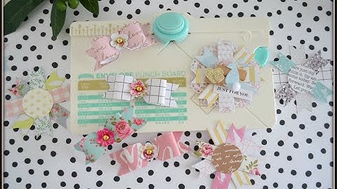 WRMK Mini Envelope Punchboard | Mini Paper Bows | Banner Strips | HOW TO | 6x6 Paper