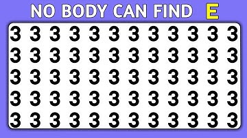 Find The Odd One Out | Test Your observation skills 🙋| Number and letter edition