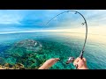 Ultralight shore jigging croatia solo fishing