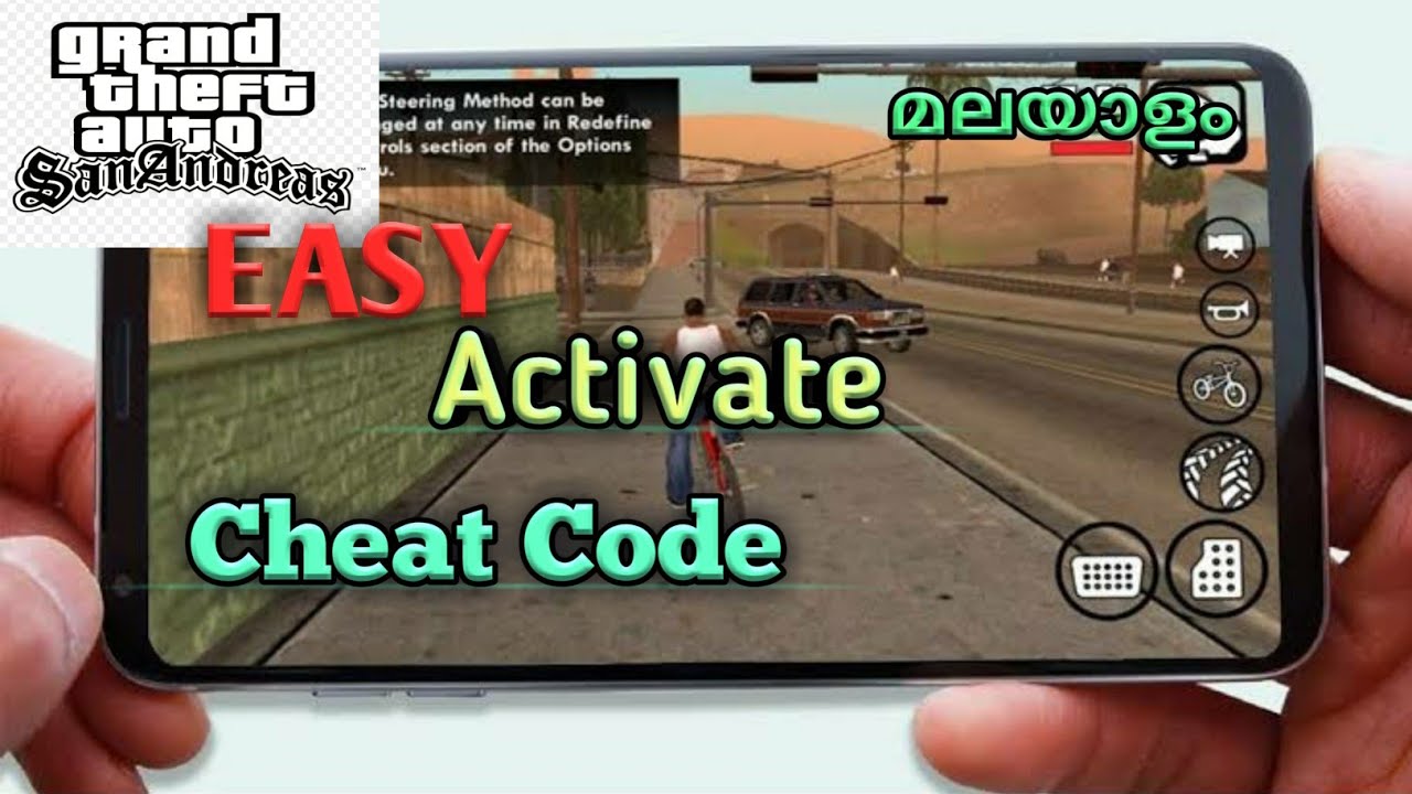 How to activate cheat code in gta san andreas android | malayalam | gta ...