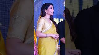 Samantha Beautiful Smile In Saree At Maa Enti Bangaram Pre Release Event ||#shorts #viralvideo