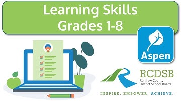 Aspen Report Card Learning Skills—Grades 1-8