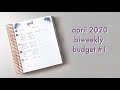 APRIL 2020 BIWEEKLY BUDGET #1