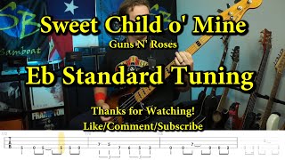 Sweet Child o&#39; Mine - Guns N&#39; Roses (Bass Cover with Tabs)