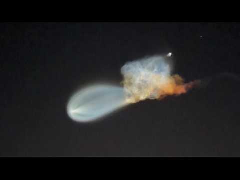 Video Il lancio del razzo di SpaceX e la medusa spaziale: lo spettacolo nei cieli della Florida