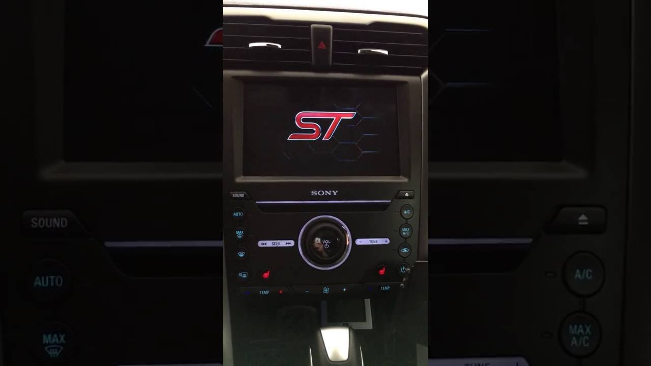 Ford Sync 3 ST Startup Screen - YouTube