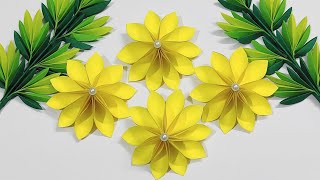 How To Make Easy Paper Flower ll DIY Paper Flower Craft ll Paper Flower Tutorial