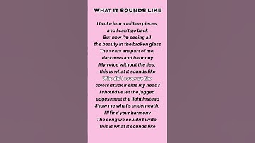 Thumbnail of K-pop demon hunters~What It Sounds Like Lyrics#lyrics#kpop#song#viral #rumi#kpopdemonhunters#shorts