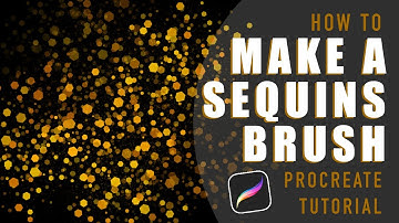 How to make a sequins brush in Procreate