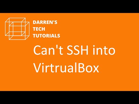 Can't SSH into VirtualBox Machine