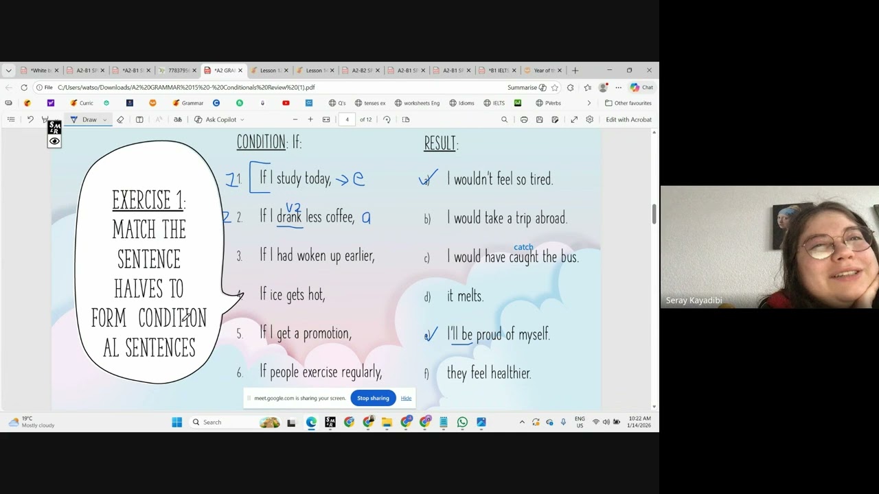General English lesson with Sonia