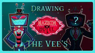 Drawing THE VEE'S from HAZBIN HOTEL in MY STYLE!