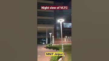 Asia largest lecture theatre night view , MNIT Jaipur #mnit #iit #iitbombay #jee #VLTC