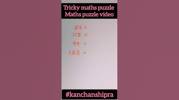 Tricky maths puzzle | maths puzzle video #maths #brainteaser #mathspuzzles #shorts #logicriddles