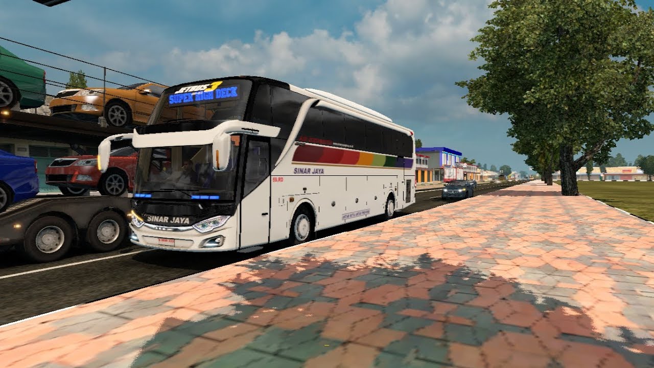 Bus Sinar jaya Berangkat Dari Terminal Pemalang | ETS2 Mod ...