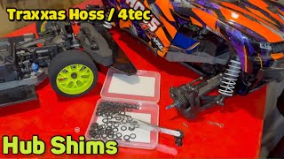 Traxxas HOSS, 4Tec adding shims to hub  /  RC hub shims