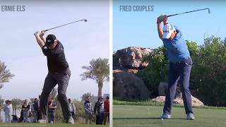 Legend Of Legend  "Ernie Els  &  Fred Couples" Range session &  Perfect golf swing