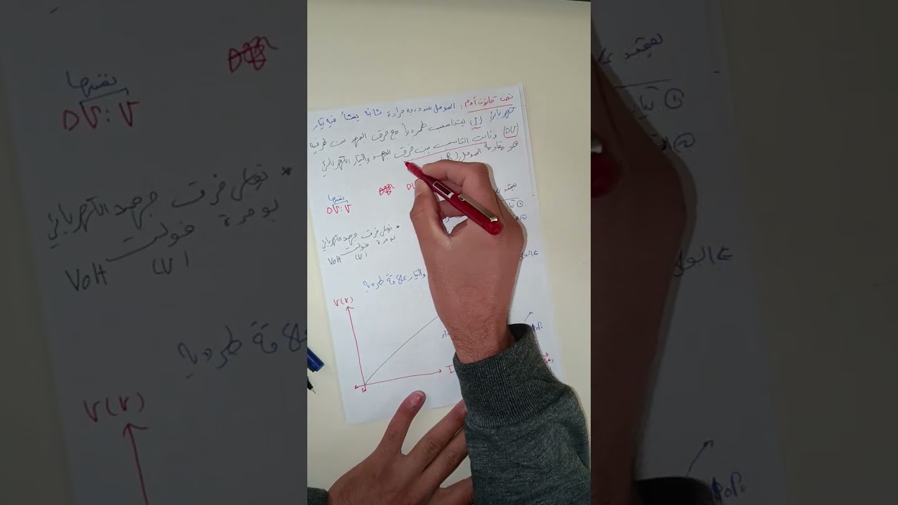 قانون أوم النظري والتجريبي 