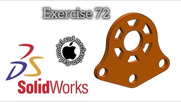 Solidworks tutorial exercise72||learn solidworks 2025 free#solidworks #autocad #cad #3d #engineering