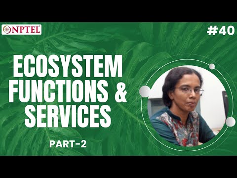 Lecture 37 Part A Ecosystem functions and services