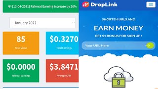 droplink.co Best Highest Rating URL Shortener 22