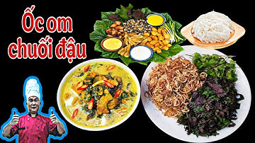 Cách nấu ốc om chuối đậu ngậy bùi, thơm ngon chuẩn vị Bắc #amthucdasacmau