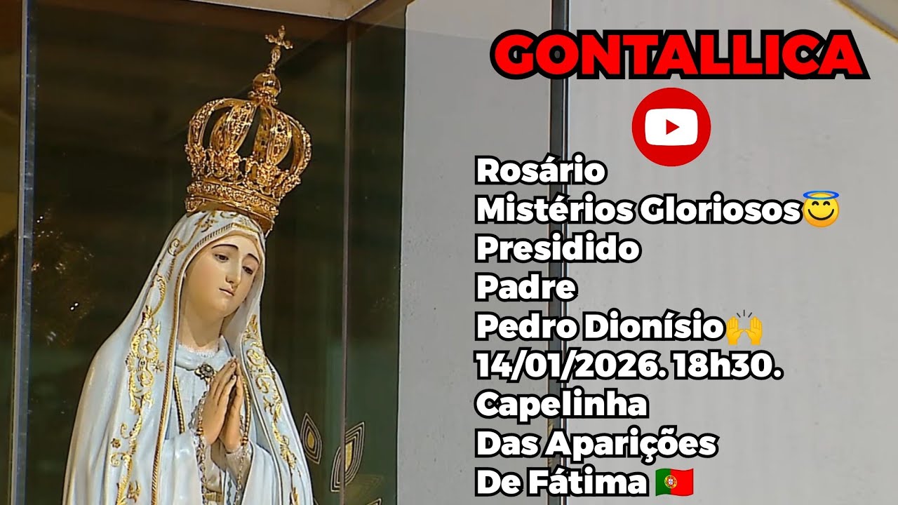Terço na Capelinha das Aparições de Fátima 🇵🇹 14 De Janeiro 2026. 18h30. Ajudem abaixo 🙏🔽