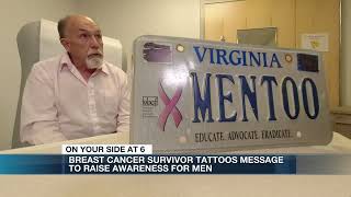 Men too Two-time breast cancer survivor raising awareness for men with tattoo