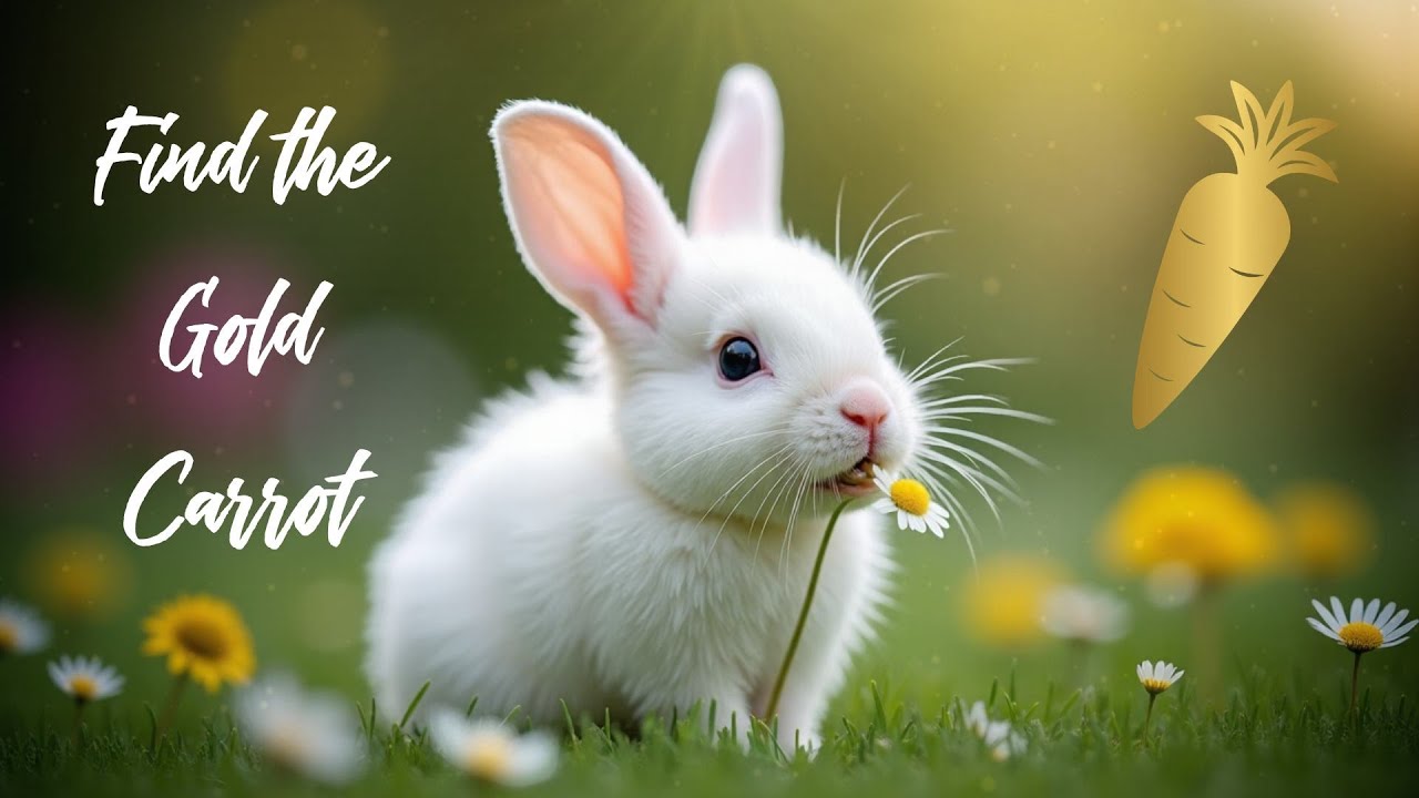 Cute Baby Rabbits Mindfulness Music & Hidden Object. Kids & Parents 4K ...