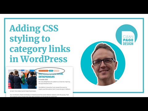 Adding CSS styling to category links in WordPress