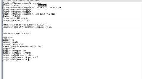 #Linux: Routage RIP avec quagga