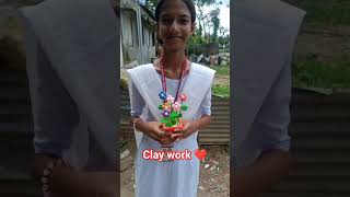 school project clay work ❤️#viralvideo #ytshorts #shorts #clay