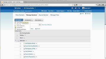 Link (add) an Uploaded Course File to Content (D2L 10.0)