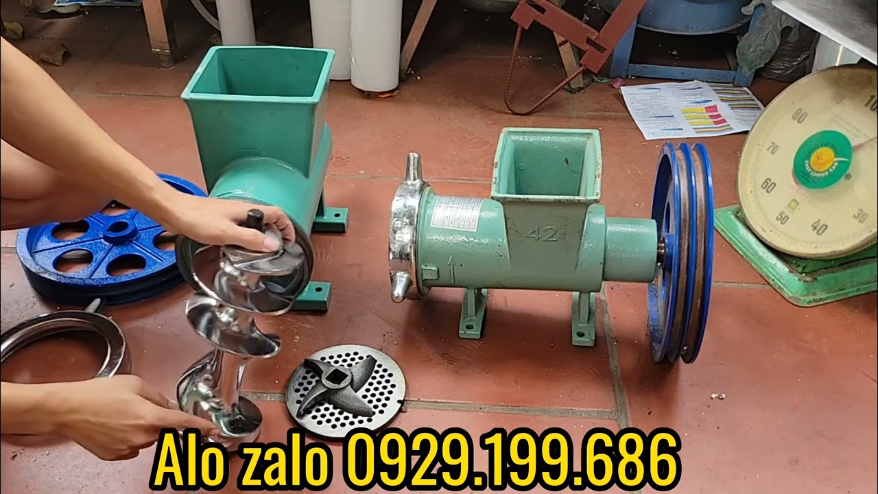 đầu đùn xương,đầu dùn thịt,cối xay cá gà nguyên con,máy xay chả ,máy xay mỡ heo cối 42 và 52