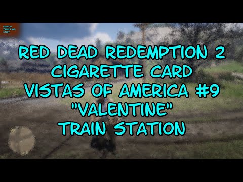 Red Dead Redemption 2 Cigarette Card Vistas of America #9 VALENTINE Train  Station VTAS 2025