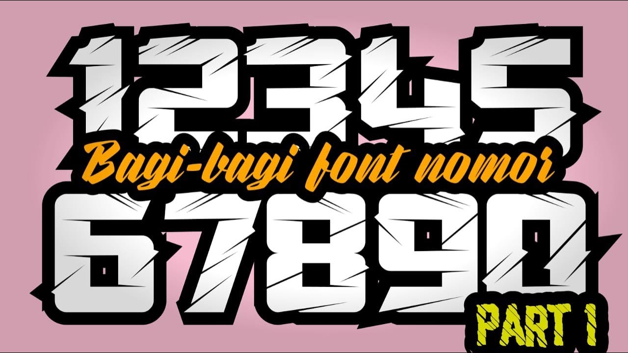 Bagi Bagi font Nomor racing