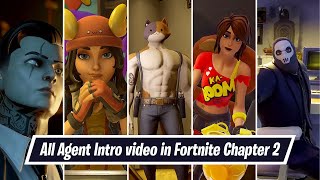 All Agent Intro Video (Midas, Skye, Meowscles, TNTina and Brutus) in Fortnite Full HD